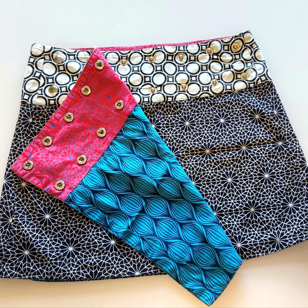 Reversable print skirt